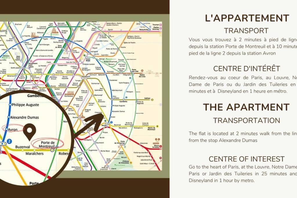 41.Appart 4Pers#1 Bedroom #Pere Lachaise #Nation Παρίσι Εξωτερικό φωτογραφία